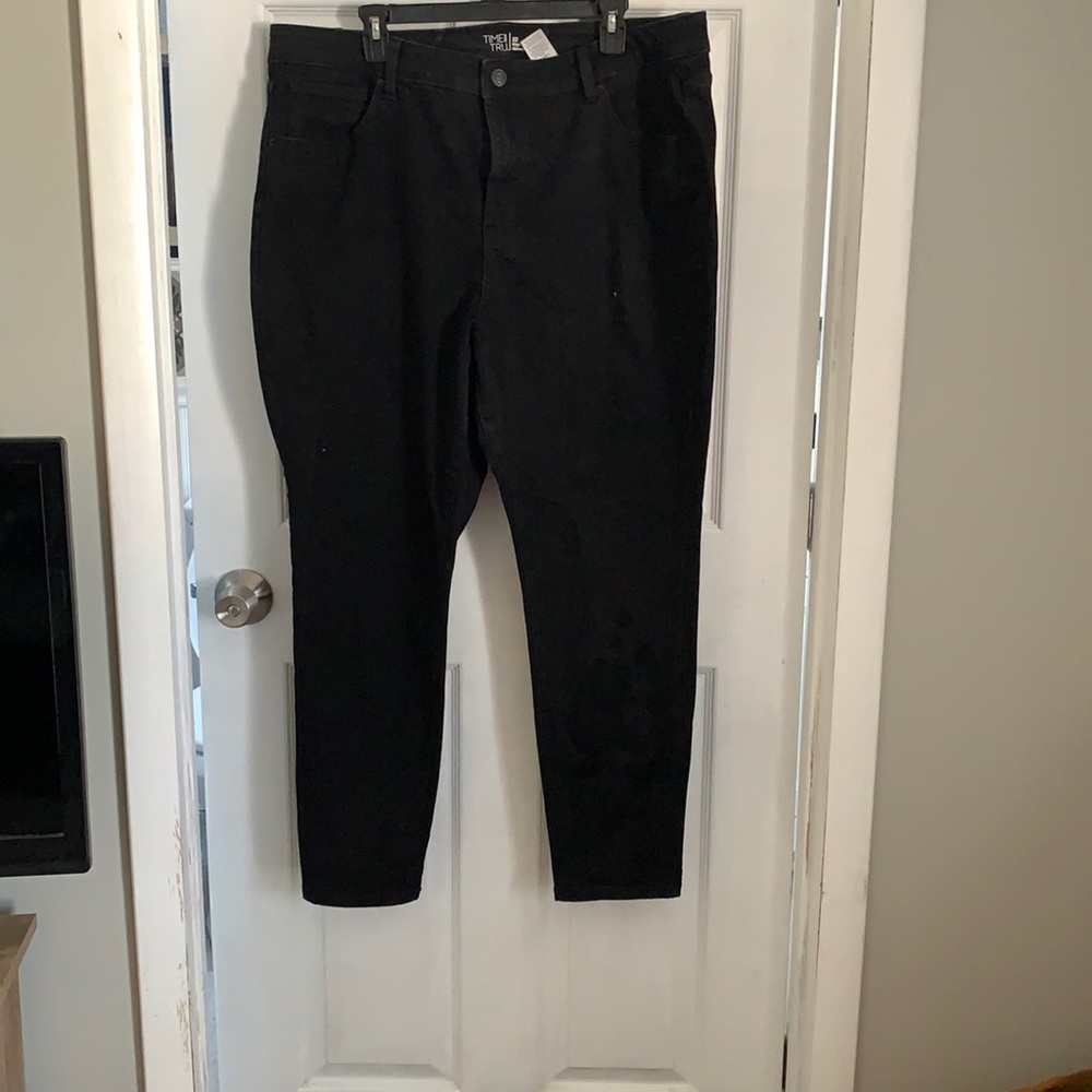 High rise skinny jeans wore twice size 22